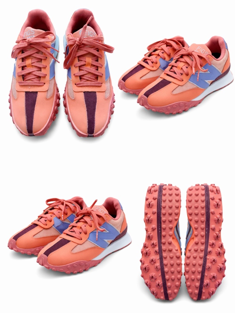 FIGS x New Balance 327 Sneakers I Coral Multi Worn once Excellent Condition